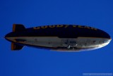 Goodyear blimp flies over Raymond James Stadium