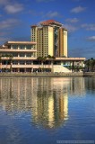 Reflection of the downtown Tampas Embassy Suites