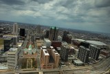 Downtown St. Louis skyline from the Arch