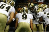 New Orleans Saints offensive huddle