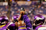 Minnesota Vikings huddle