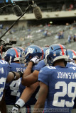 NY Giants huddle