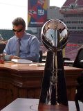 Super Bowl XXXV - Lombardi Trophy & Randy Cross