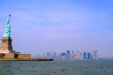 Statue of Liberty with New York Skyline