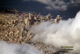 Aerial of downtown San Francisco, California
