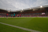 Warming up in the Philips Stadium