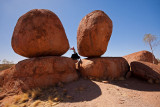 Having fun with the Devils Marbles