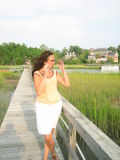 Wind attacking Kerry on the marsh