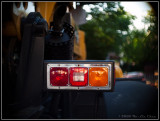 Signal Lights on a Catepillar