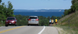 2108 view of Manitou Island on road to Glen Haven