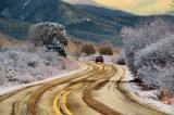 Snow, Taos, New Mexico, USA