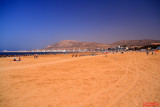 The wide beach of Agadir / Morocco