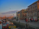 Plymouth. The Barbican in soft evening light