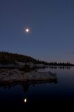 Moon rise over Lake Alpine