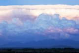 Storm brewing at sunset over Organ Mountains