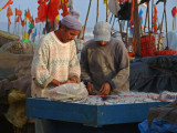 Preparing  the fishing nets