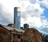 Rock climbing in the city