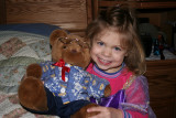 Emma and Teddy Bear<BR>February 18, 2008