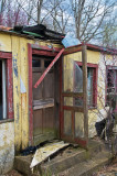 Front Door of an Abandoned Inn Office