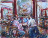 Pomeriggio al Caff Greco, by Stellario Baccellieri, 2008