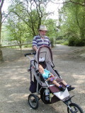 Ern & H took Aidan for an exciting walk...