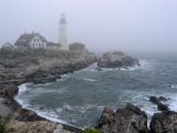 Portland Head Light in Fog