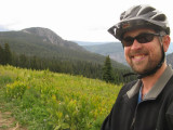 Biking near my parents cabin on Vallecito Reservoir