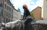 Blitz-girl riding the Oslo Tiger