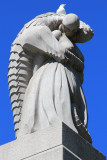 Woman and lizard
