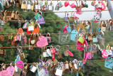 The NSeoul Tower padlocs. A Symbol of eternal love. The keys are thrown away. ( Actually this custom originated in Hungary)