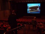 Het auditorium met de film over het Evoluon van nu