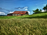 Old Barn On Hill