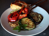 Grilled veggies and chicken Antipasti Style