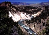 Yellowstone National Park:  Calcite Springs Overlook