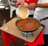 Sopa de Ostiones: the caldo