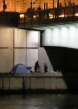 Homeless Camp underneath Pont de lAlma