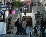 Film Crew at Mtro Lamarck-Caulaincourt