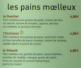 Classcroute Menu - Les Pains Moelleux