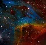 The pelican nebula in SHO (Hubble palette)