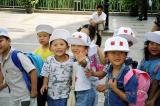 children outside museum