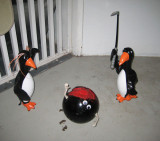 Pinguins - one of several appearances throughout the building