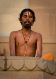 Meditation on the banks of the Ganga