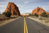The road to the campground