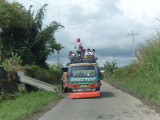 The bus in front of us - no it certainly wasnt stationary