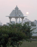 Birla Lakshmi Hindu Temple at dusk