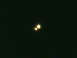 THIS IS ALGIEBA, A BINARY STAR AT 126 LIGHT YEARS AWAY AS SEEN THROUGH THE TELESCOPE