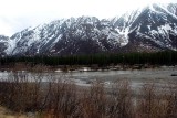 WE STARTED TO ENCOUNTER THE ALASKA COASTAL RANGE AS SOON AS WE GOT OUT OF ANCHORAGE