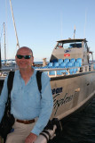 Dale in front of Pacific Whale Founcation Ocean Explorer boat