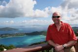 Dale at Magen's Bay overlook, St. Thomas