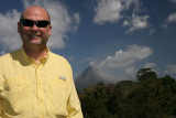 Dale w/Arenal Volcano in the background